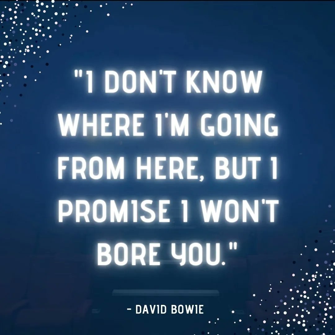 themed_creative's tweet image. Is there anyone who graced the music community better than the legend that is David Bowie?!

Did you know that this quote is often misquoted? This is how it was originally spoken by the man himself at his 50th birthday concert at New York's Madison Square Gardens!
