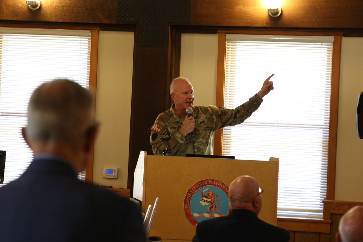TAGofPA's tweet photo. Pleased to speak with industry partners who graciously visited Ft. Indiantown Gap today to network with our personnel. Thank you to @pngas for putting on this event and for all you do to care for our #veterans and to help the @panationalguard perform their duties. https://t.co/QUe6Is8S2f