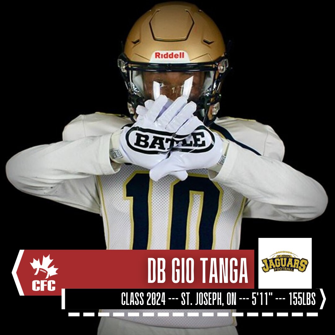 Prospect Feature: Class of 2024 DB @gio_tanga has big plans for the future at St. Joseph ... ow.ly/Lmxo50LarLJ

"My goal is to be recognized as one of the top DB's in Canada and to be named an All-Canadian.” 

Submit Profile ▶️ ow.ly/CbxA50LarLM