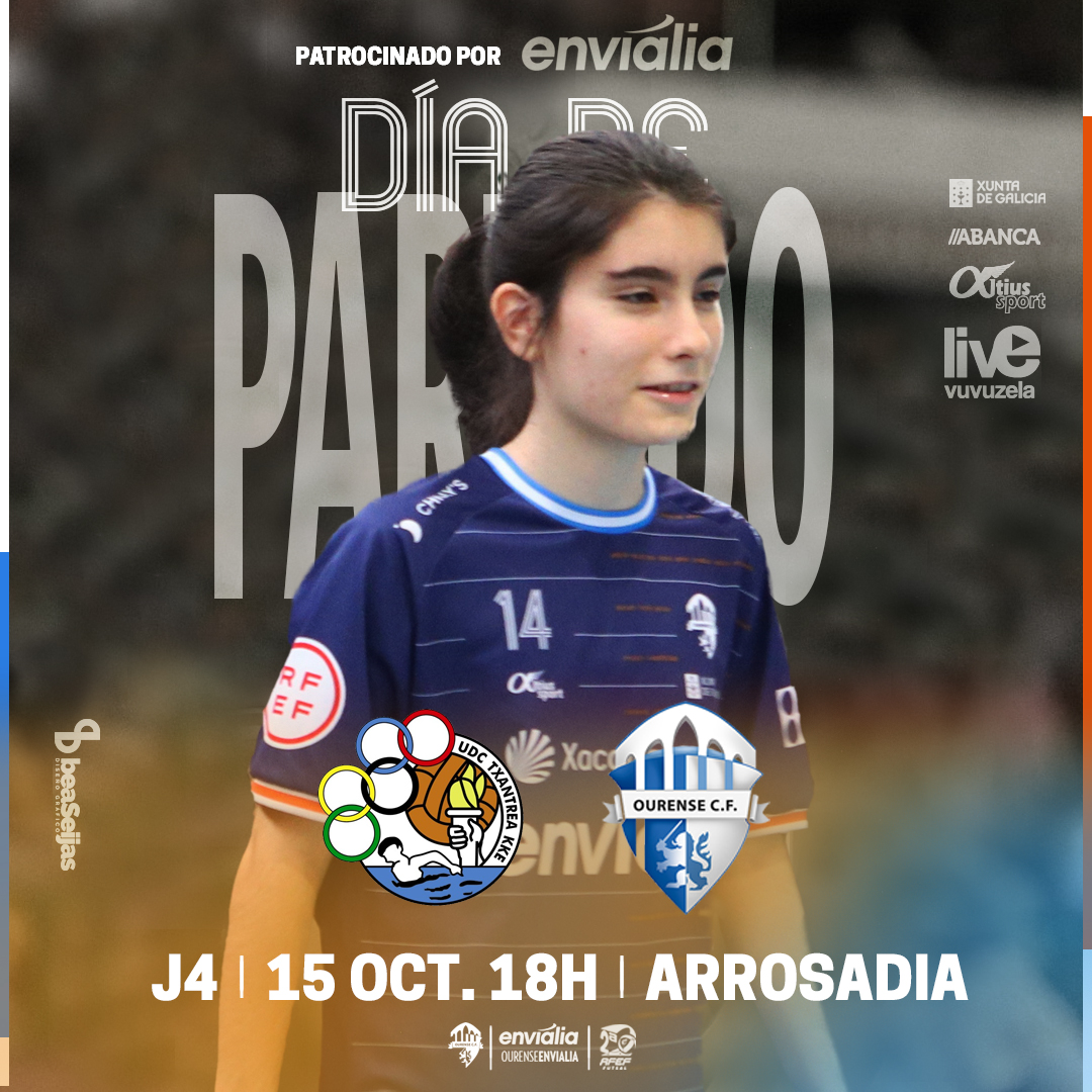 Ourense Ontime FSF (@ouontimefsf) on Twitter photo 📝2DIV // LIGA // J04 // EN DIRECTO POR <a href="/live_vuvuzela/">SinopsisVuvuzela</a> (vuvuzela.es)
📅 15/10
⏰ 18H
<a href="/Txantrea_fsf/">Txantrea FSF</a> 🆚OURENSE ENVIALIA FSF B
📍 #pamplona
🏟️ ARROSADIA
TIENDA ONLINE 👇
ourenseenvialiafsf.com/tienda
Diseño: <a href="/BeaSeijasDiseno/">Bea Seijas Diseño</a>
🚀🧡 #imosOlio #aForzaDoLobo
#ourensEnvialia 📝2DIV // LIGA // J04 // EN DIRECTO POR <a href="/live_vuvuzela/">SinopsisVuvuzela</a> (vuvuzela.es)
📅 15/10
⏰ 18H
<a href="/Txantrea_fsf/">Txantrea FSF</a> 🆚OURENSE ENVIALIA FSF B
📍 #pamplona
🏟️ ARROSADIA
TIENDA ONLINE 👇
ourenseenvialiafsf.com/tienda
Diseño: <a href="/BeaSeijasDiseno/">Bea Seijas Diseño</a>
🚀🧡 #imosOlio #aForzaDoLobo
#ourensEnvialia