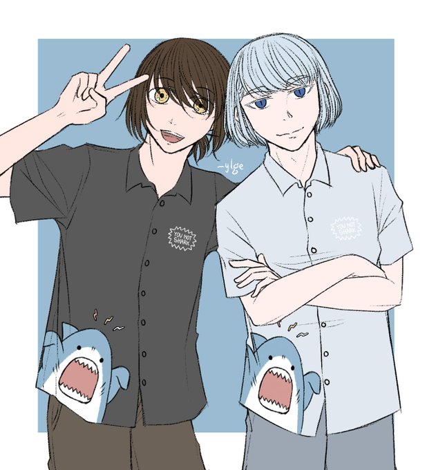 「blue eyes polo shirt」 illustration images(Latest)