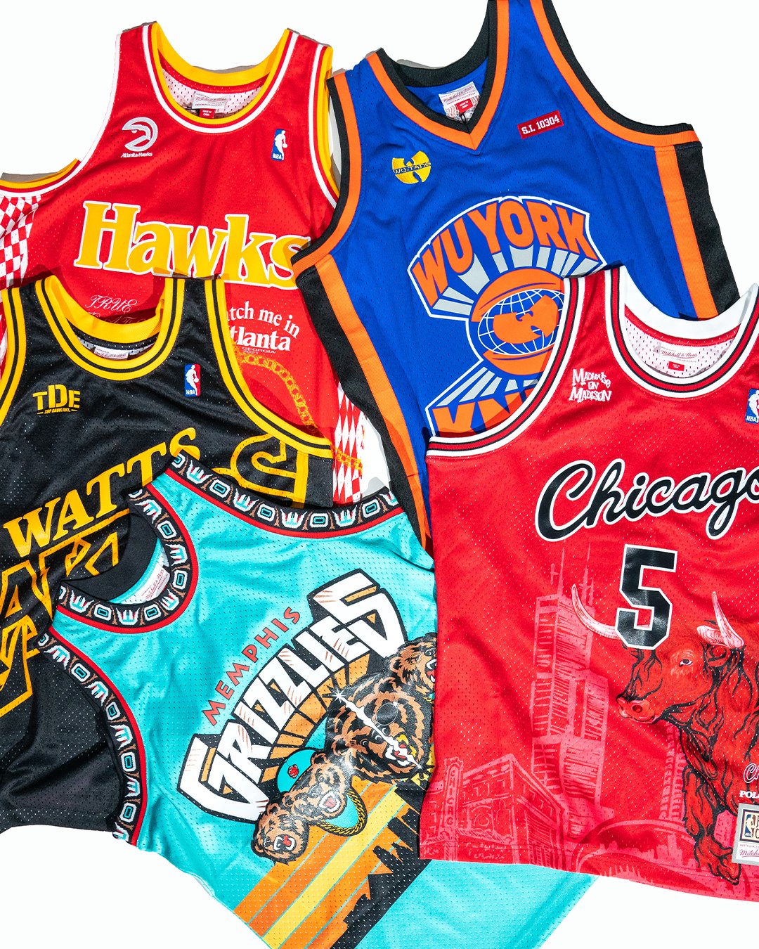 JustFreshKicks on X: Bleacher Report x Mitchell & Ness NBA