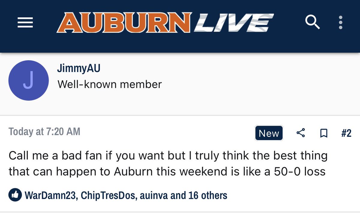 Message Board Geniuses on Twitter "Auburn fans are hoping for the