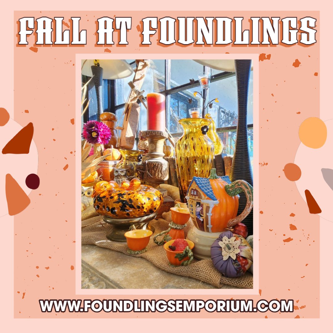 FoundlingsEmp's tweet photo. Come by and see us this weekend!

#Alabama #UniqueGifts #ShopSmall #IndianSpringsVillage #ChelseaAL #InvernessAL #GreystoneAL #HooverAL #LoganMartin #LakeMartin #LayLake #PellCityAL #AlabasterAL #ShoalCreek #Vintage #FallDecor #IndianSpringsVillage #CaleraAL https://t.co/GhYZTy1HbY