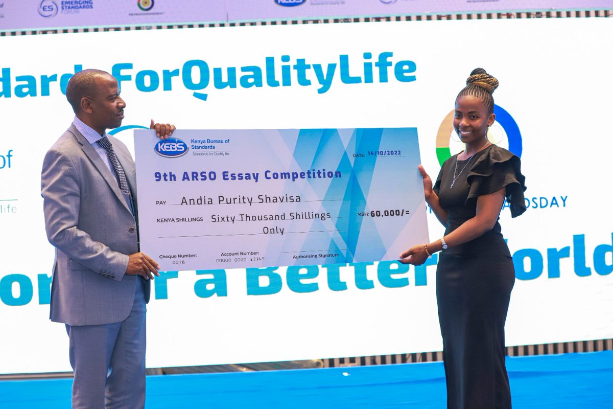 KEBS_ke's tweet photo. Congratulations are in order for the 9th ARSO Essay Competition Winners. 👏
#WorldStandardsDay
#EmergingStandards
@maina_betty @bnjinu @IndustryKE @Trade_Kenya @ARSO_1977 @IECStandards @ITU @isostandards @KENASgoke https://t.co/YhPu4qFIR2