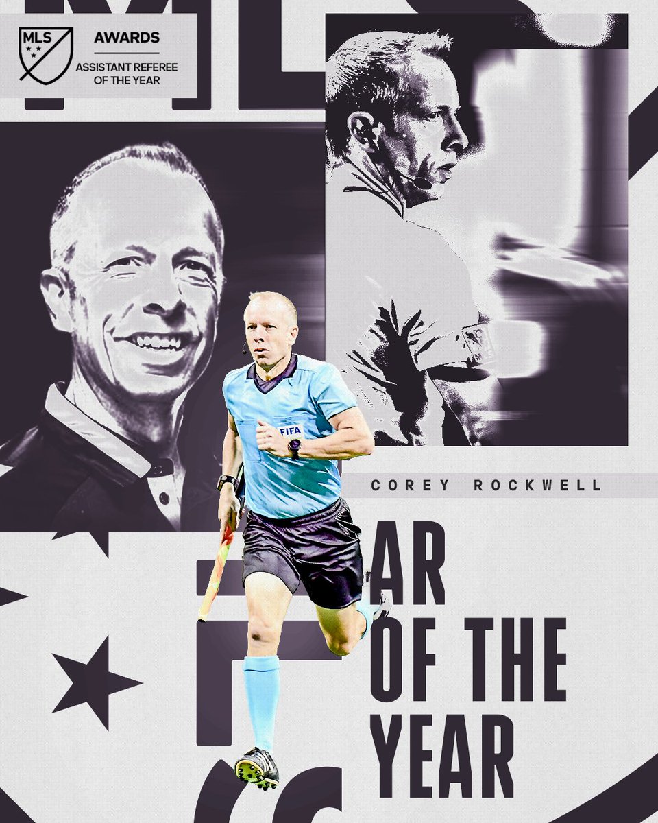 Congratulations to Corey Rockwell for being named the 2022 MLS Assistant Referee of the Year. 👏