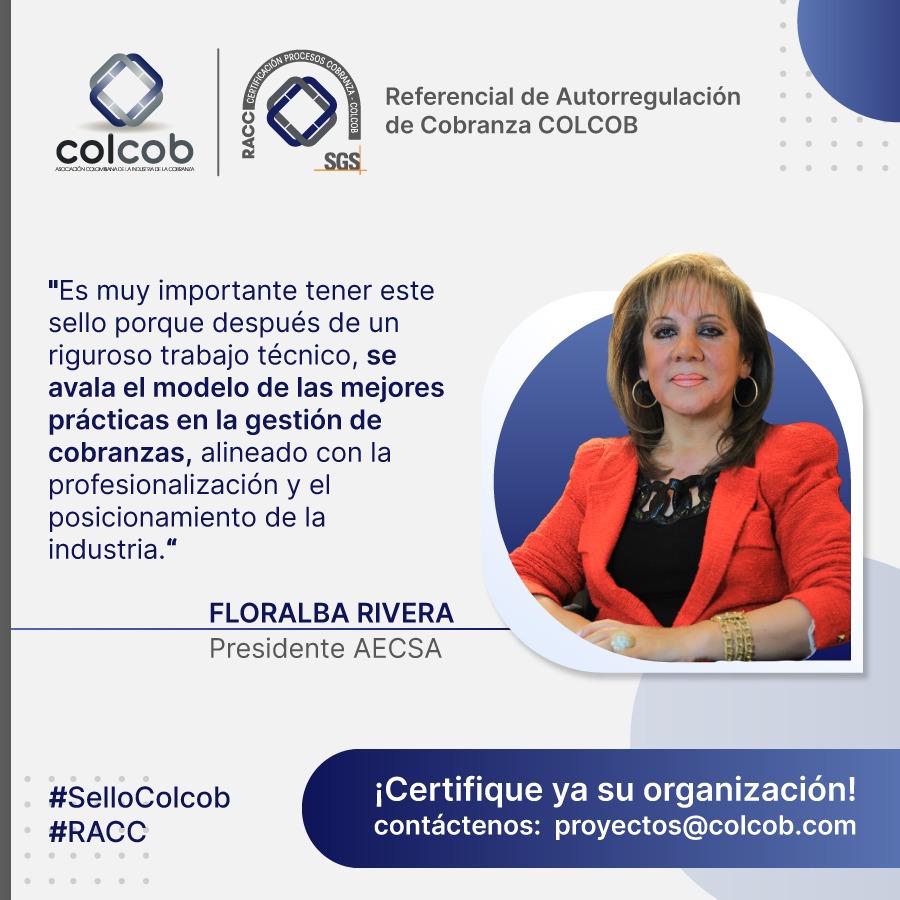 Colcob_Colombia's tweet photo. #SelloColcob | Floralba Rivera Herrera, Presidente de @aecsacolombia,  organización pionera en la adopción del #RACC, nos comparte la importancia de la certificación para las organizaciones asociadas a Colcob.🧐 https://t.co/94Z4Y3A9Cv