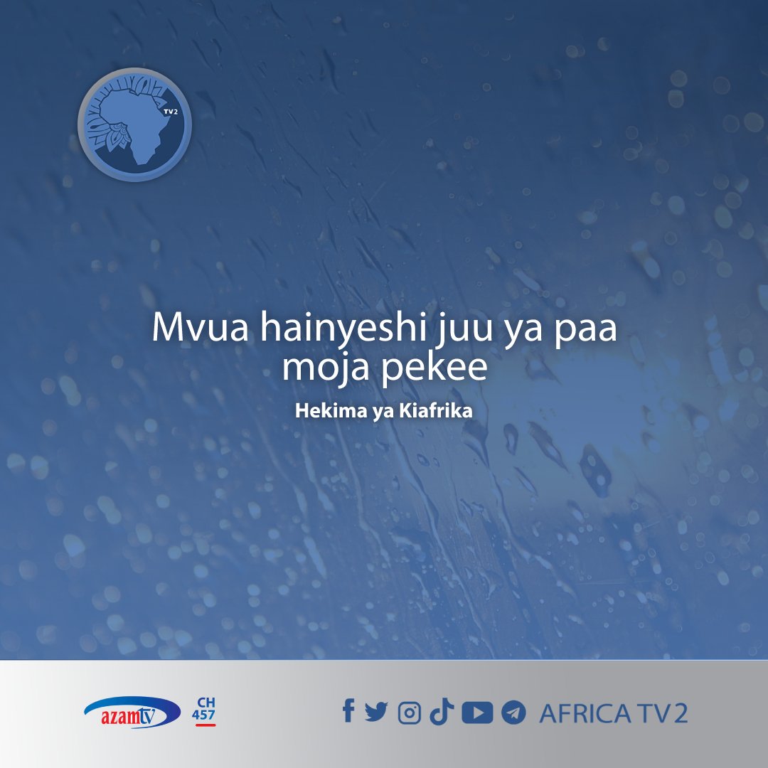 AfricaTVCh2's tweet photo. Baadhi ya nyakati msiba hushuka kwa watu wote.
Ishi vizuri na watu hata kama unahisi unajitosheleza kimali na kihali..
#AfricaTV2 #HekimaZaKiafrika #Tabia #Matatizo https://t.co/pe2i7b1U9R