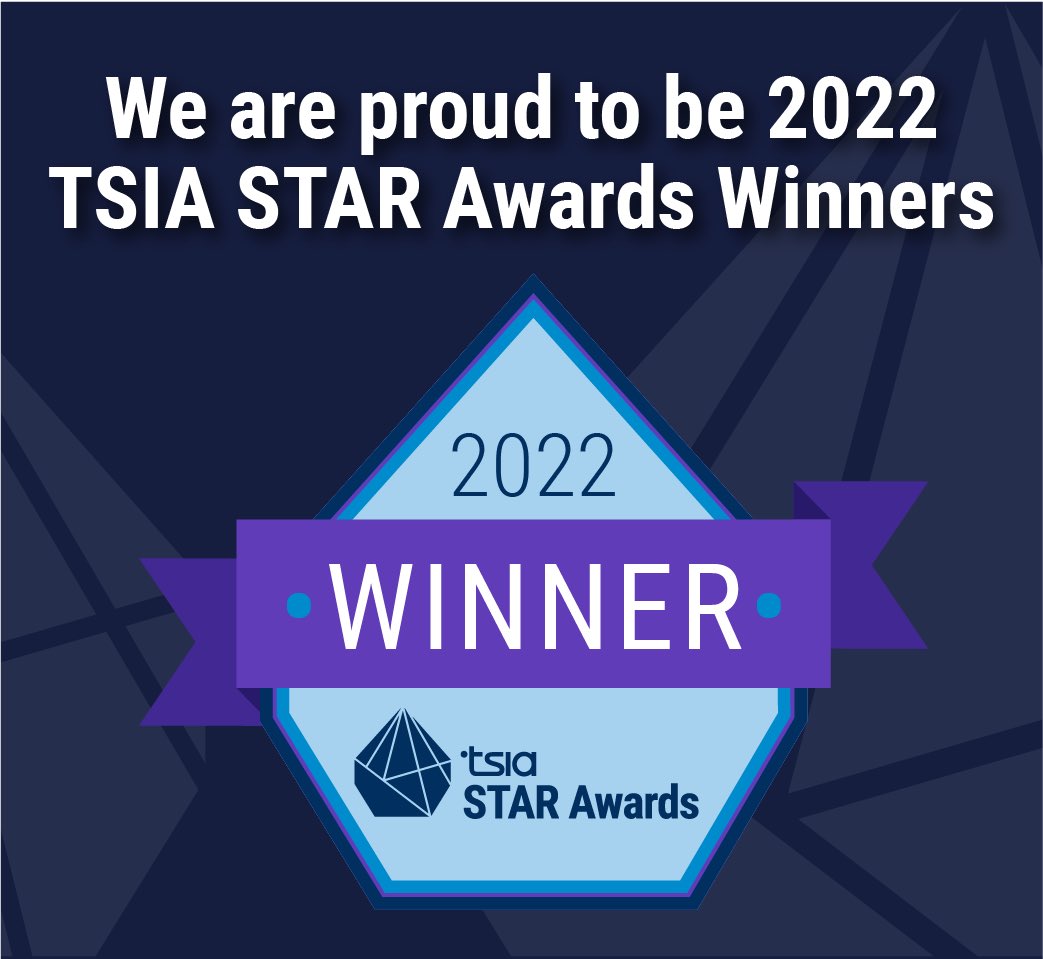@Salesforce is the winner of the 2022 TSIA STAR Award for Innovation in Customer Portals! 🎉 Our team is dedicated to customer success, so we’ve been making our digital experience more proactive and personalized. Thanks, <a href="/TSIACommunity/">TSIA (Technology & Services Industry Association)</a> for this huge honor! <a href="/ServiceCloud/">Salesforce Service Cloud</a>