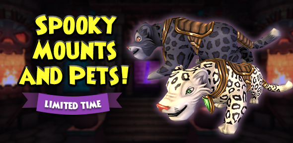 Spook up your ride! 👻

Now through 10/20, we're bringing 4 mounts and 2 new frightful pets to the Crown Shop! We'll be rotating different sets of spooky mounts and pets every Friday leading up to Halloween. pirate101.com/free_game/spoo… #Pirate101