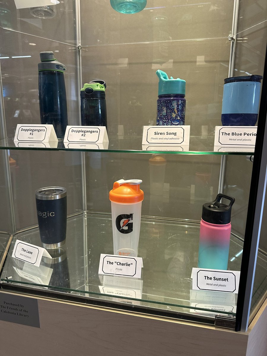 Stop by the Caledonia Library to view the “Lost Water Bottles of Summertime” exhibit during the month of October. This is a great opportunity for those who didn’t get a chance to make it down to Art Prize this year. #art