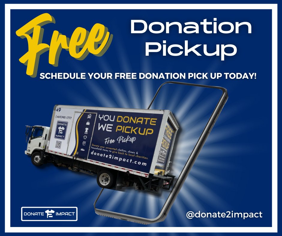 Still wondering how and where to donate your gently used clothes, shoes and household items? 
Donate 2 Impact makes it simple. We come to your door and haul it away for free. Donate your unwanted clothes, shoes, and household items to give back to the community and help others .