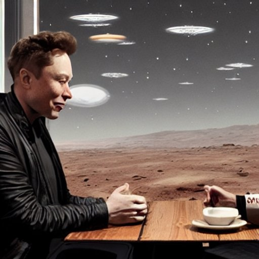 AIDreamer1's tweet photo. .@elonmusk meeting #IsaacAsimov in a cafe on Mars at noon, photorealistic #StableDiffusion #AIArt #GenerativeArt #AIDreams #AlternateReality https://t.co/8HXi70xwa9