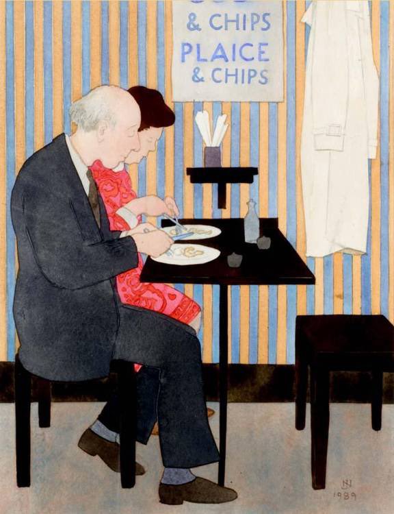 Fast Food

by John Napper (1916-2001) 1989