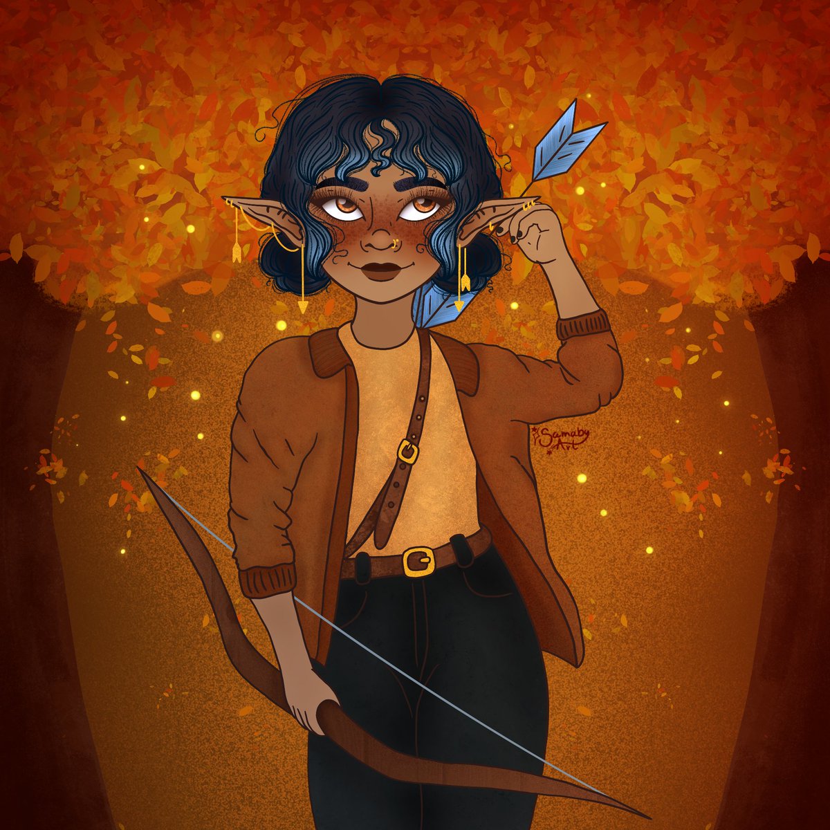 SamabyArt's tweet photo. Forest

#witchtober2022 #inktober2022 #illustration #digitalart https://t.co/CdhvgBGlK6
