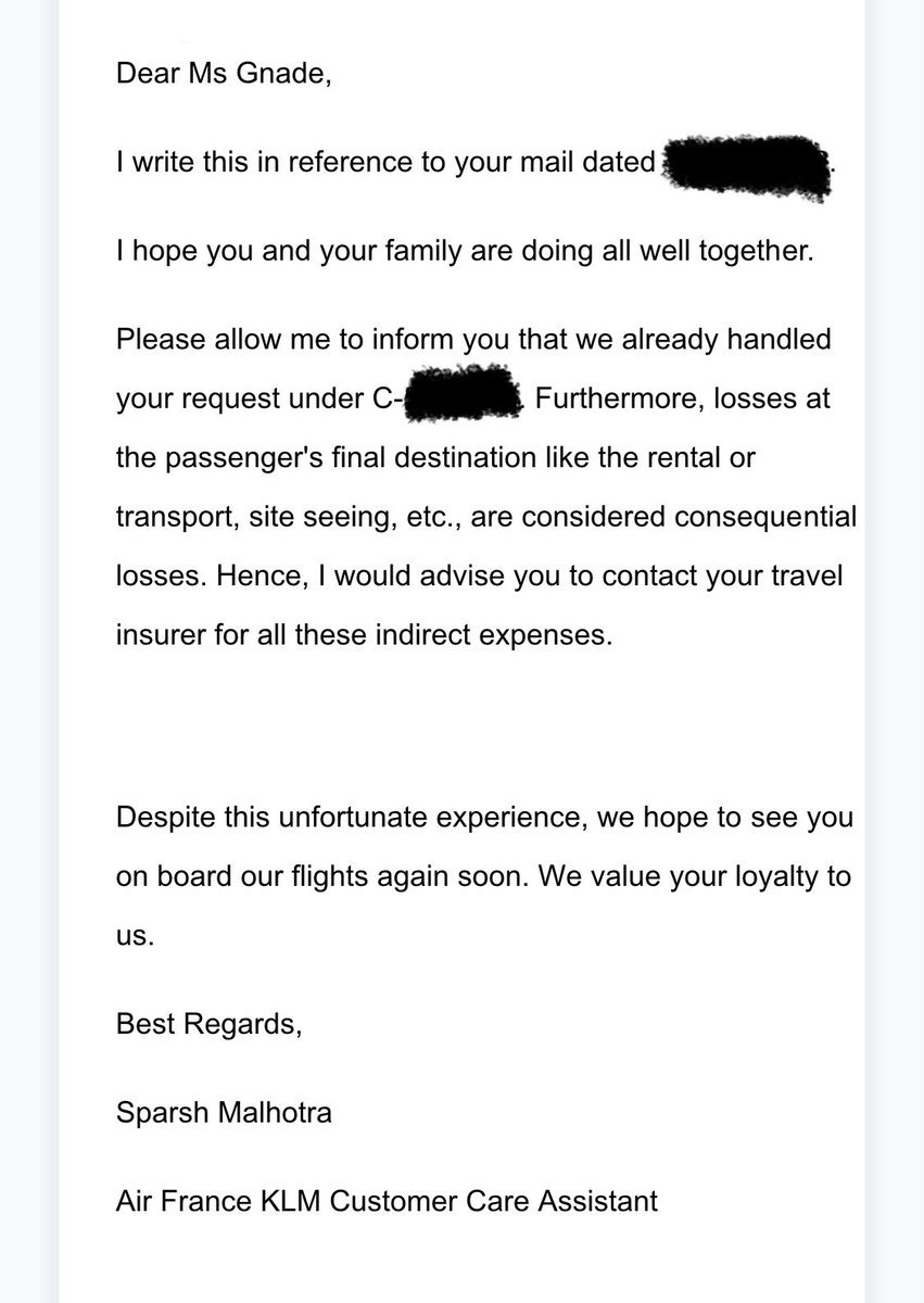 Tamaragnade's tweet photo. Hey, @KLM, wat is dit voor grap? Ik heb met niemand mail contact gehad over dergelijke zaken benoemd in de mail. Ik heb telefonisch contact gehad over een claim mbt een geannuleerde vlucht waar ik na bijna 5 maanden nog niks over gehoord heb. Wordt inmiddels een beetje vervelend. https://t.co/hM72JUxOkL