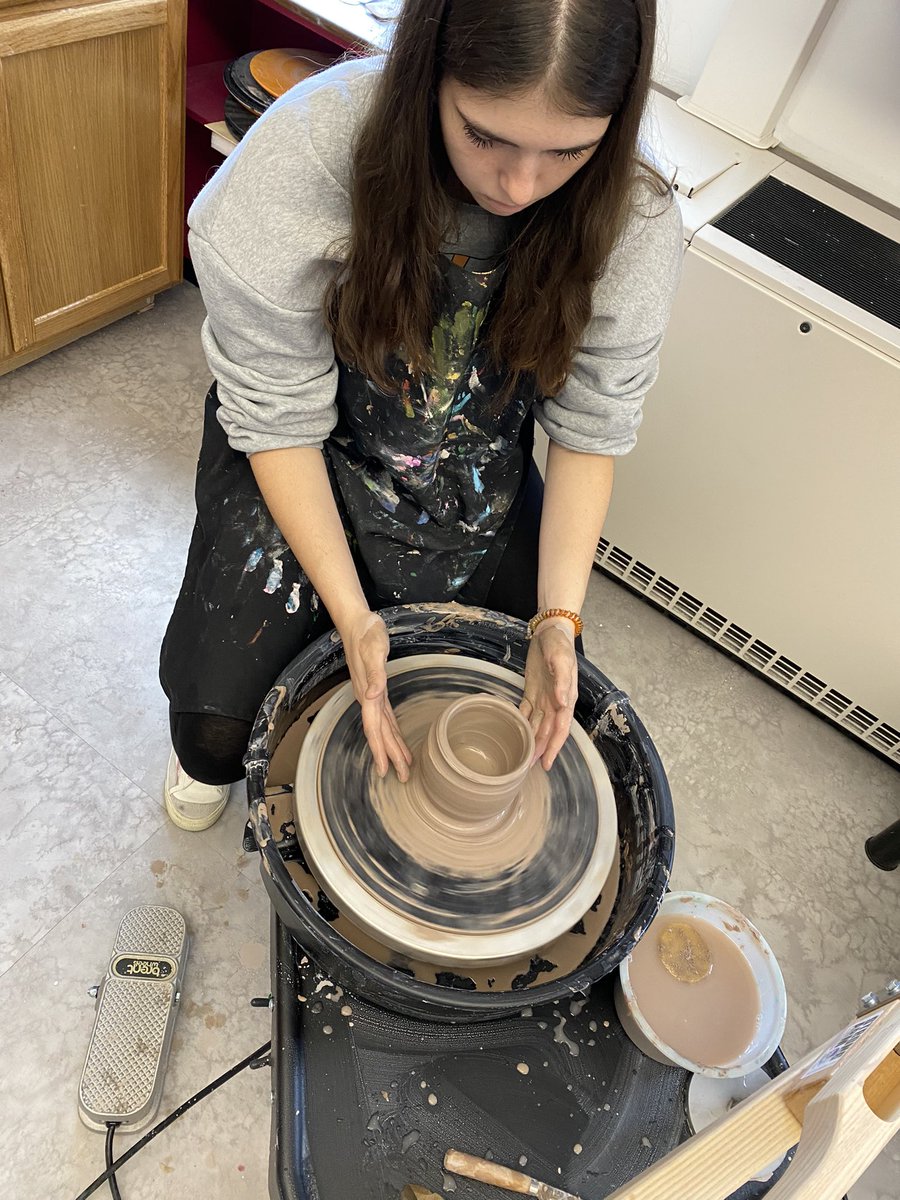 MrDummArt's tweet photo. After several decades without it; wheel thrown pottery is back at CCHS! https://t.co/VeltOa96IX