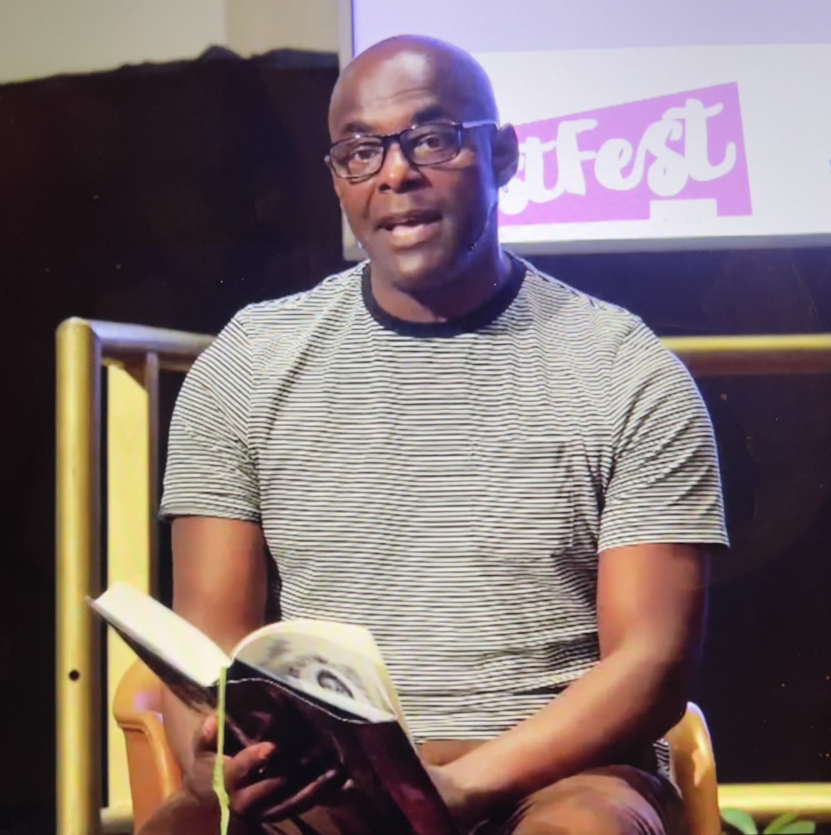 Watching the amazing <a href="/ignatius_sancho/">Paterson Joseph</a> read from his book ‘The Extraordinary Life of Charles Ignatius Sancho’ another brilliant event from <a href="/HistFestUK/">HistFest</a> and <a href="/RebeccaRideal/">Rebecca Rideal</a> 
Looking forward to reading the book!