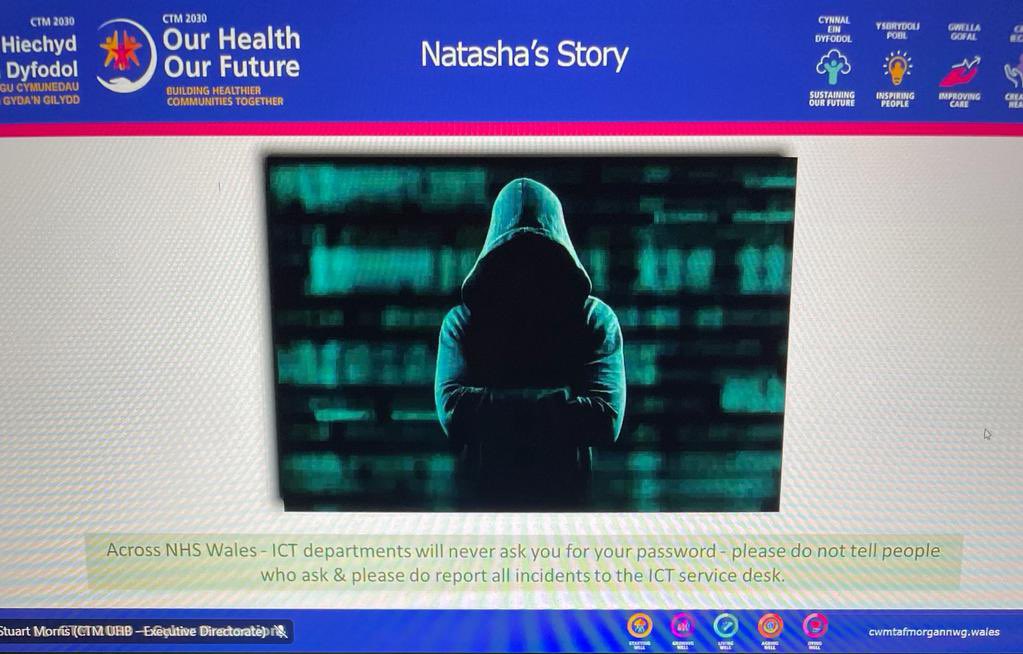 stuartmorris405's tweet photo. Thank you to all colleagues who attended today’s CTM 2030 engagement session on Cyber Security. Thanks to Andrew, @pdchill , Steve from @swpolice and @Nat_Weeks for sharing her story. https://t.co/vQP3N4fObN