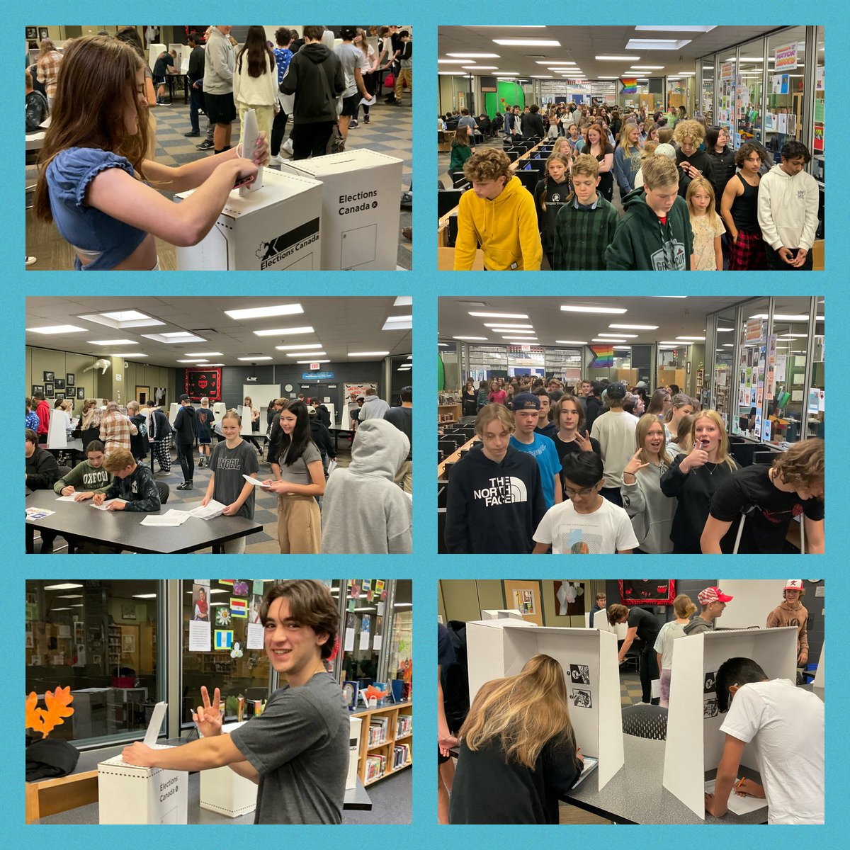 BlueWaveWSS's tweet photo. We wrapped up another great #studentvote at Westsyde Secondary. Good luck to the candidates. Results reported on Monday morning announcements.
 @civix #kamloops #kampaign18 #kamvotes https://t.co/CFEjwilE7t