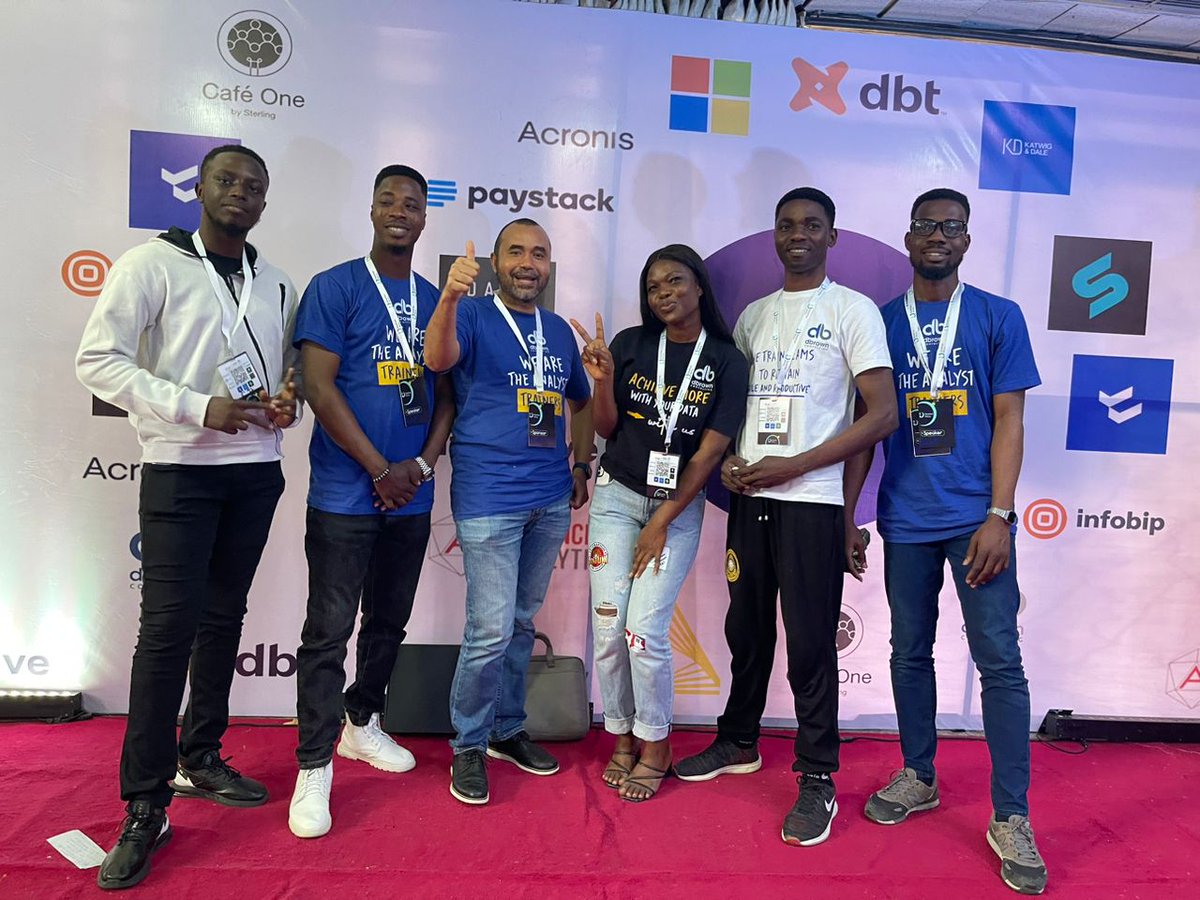 From all of us @dbctraining we want to appreciate everyone who visited our booth and registered for the dbc Analyst Boot Camp. Thank you! We will be live tomorrow #datafestafrica2022