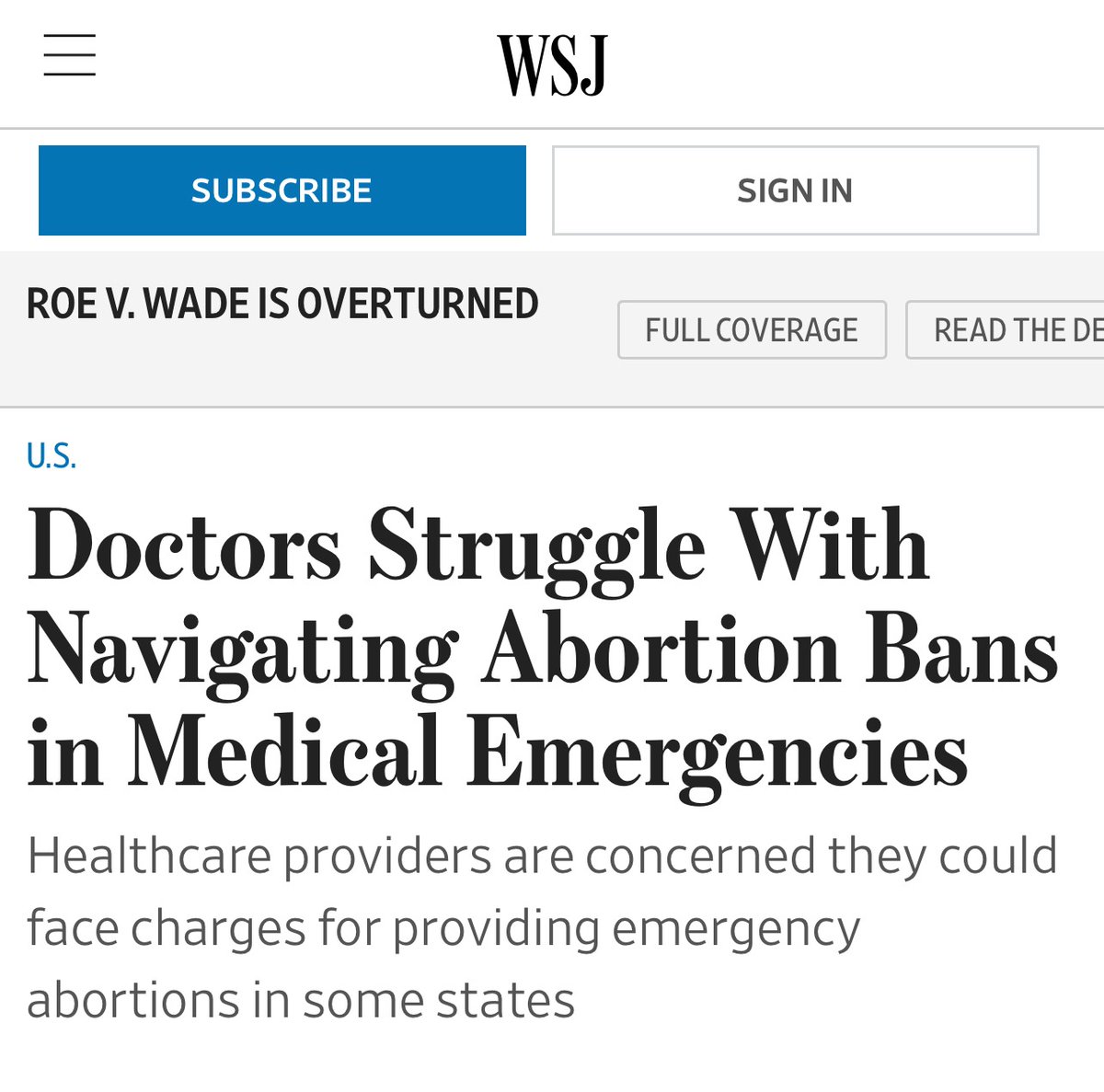PatRyanUC's tweet photo. #ICYMI My opponent says that extreme abortion bans are hypothetical. He's wrong, and these are just some of the consequences: https://t.co/b2cbOirKlF