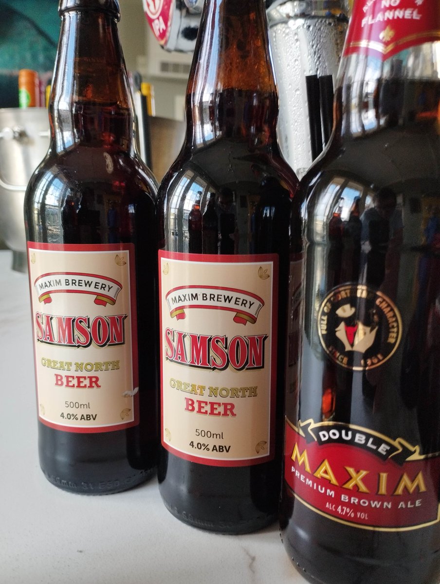 FansMuseum's tweet photo. Why not try some @MaximBrewery Samson Beer along with the classic Double Max tomorrow from 11am ๐๐ปโฝ Can't wait to see you all folks โฅ๏ธ
#doublemax #samson #ale #beer #licensedbar #sunderland #matchday #wigan https://t.co/7IlYPbwMI6