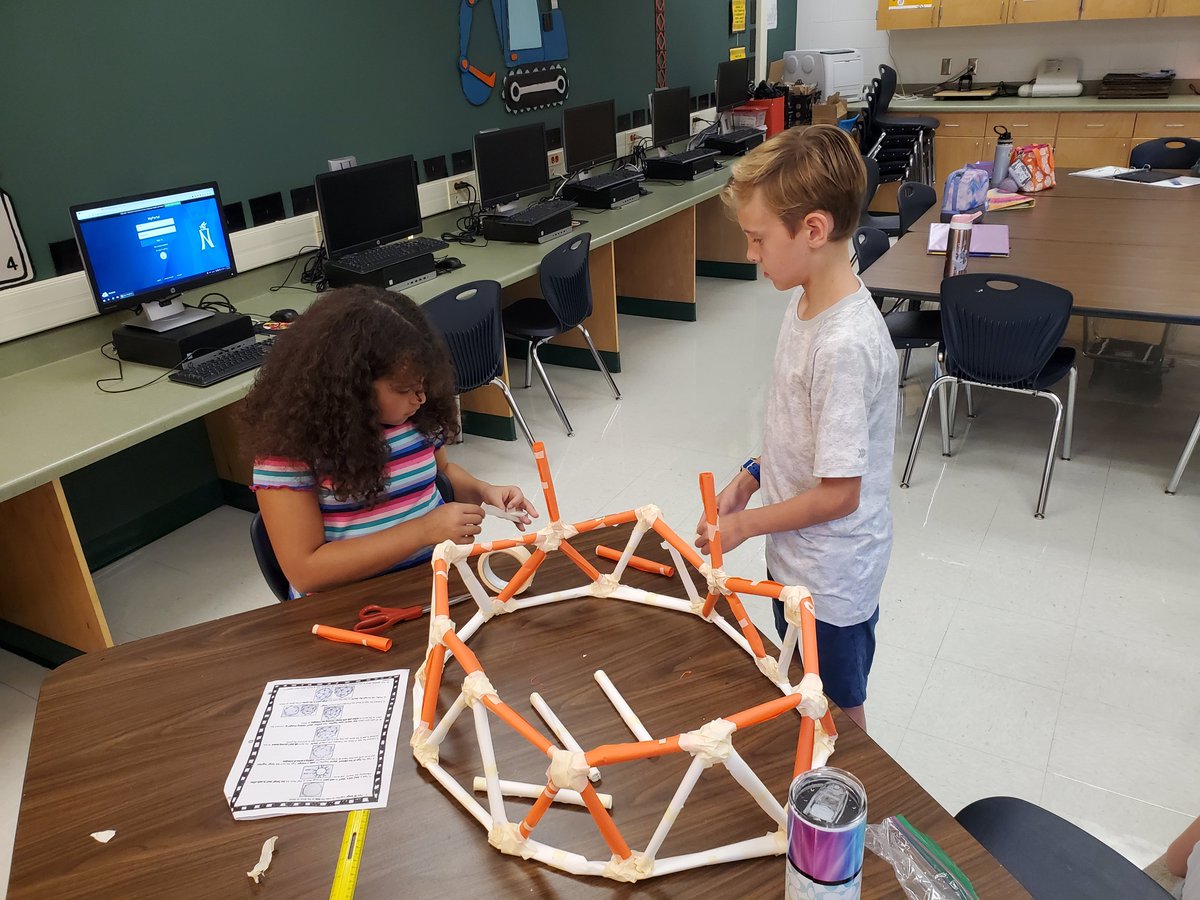 Geodesic domes are the perfect way to illustrate that a structure is no stronger than its weakest component part. Both the structure, and the teams were put to the test! So much fun, and so many lessons learned about each other and structures! @NISDMcAndrew @NISDGTAA