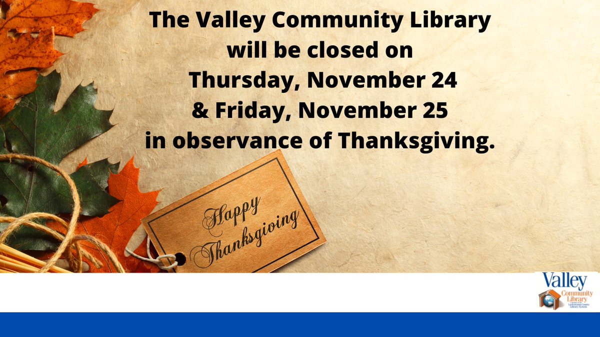 ValleyLibrary's tweet image. 