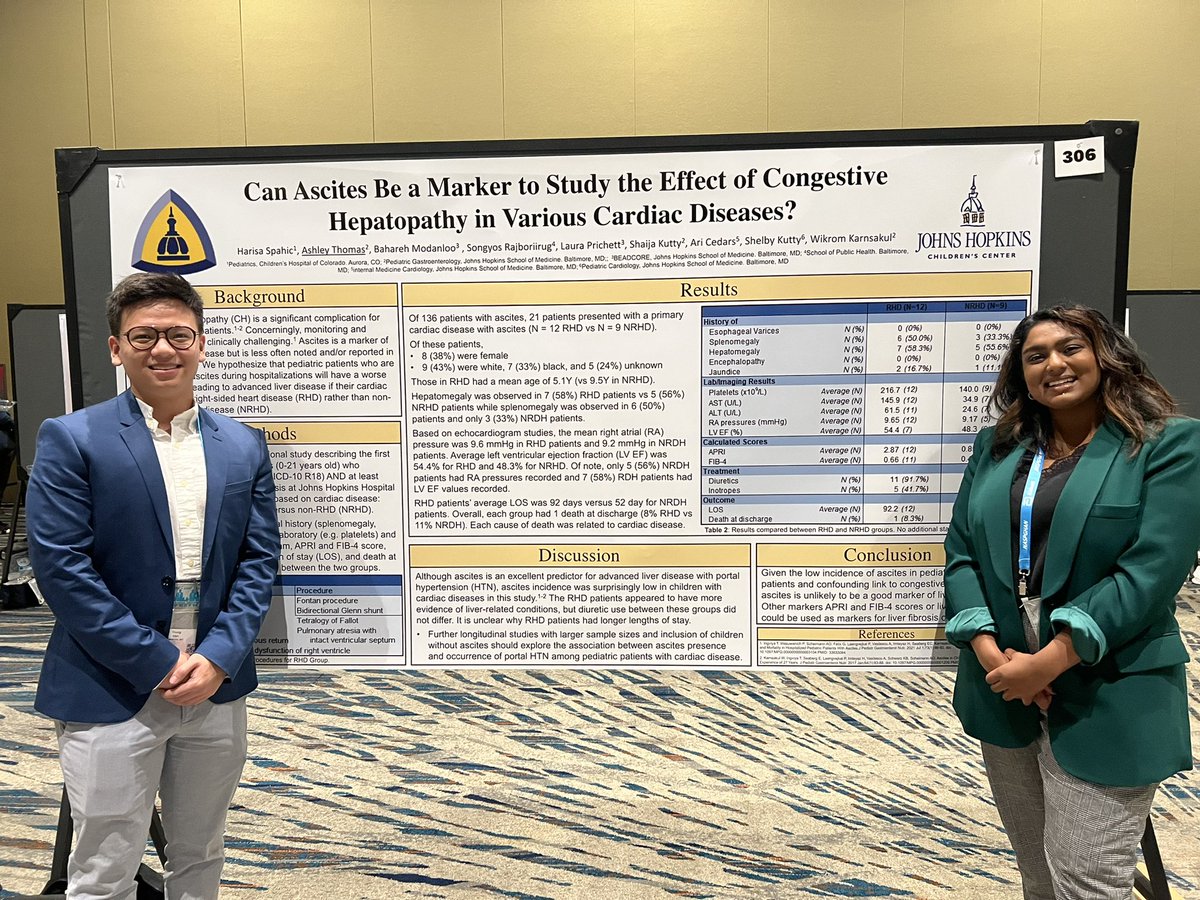 @NASPGHAN annual meeting: Ascites not a good marker of liver dysfunction in children with primary cardiac disease. @HopkinsKids #NASPGHAN22 #livertwitter