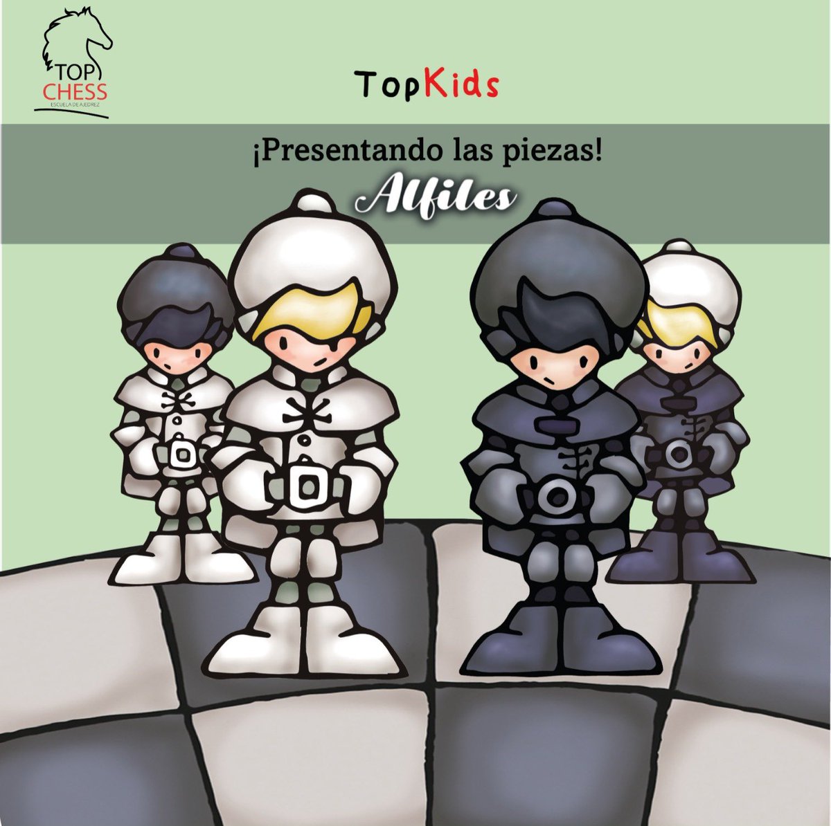 ChessTop's tweet photo. Seguimos presentando las piezas con… ¡los alfiles!♟💕 Los fieles protectores del rey y la dama🫡
#topchess #chess #ajedrez #ajedreztime #topkids #kids https://t.co/MvF6Os8PpZ