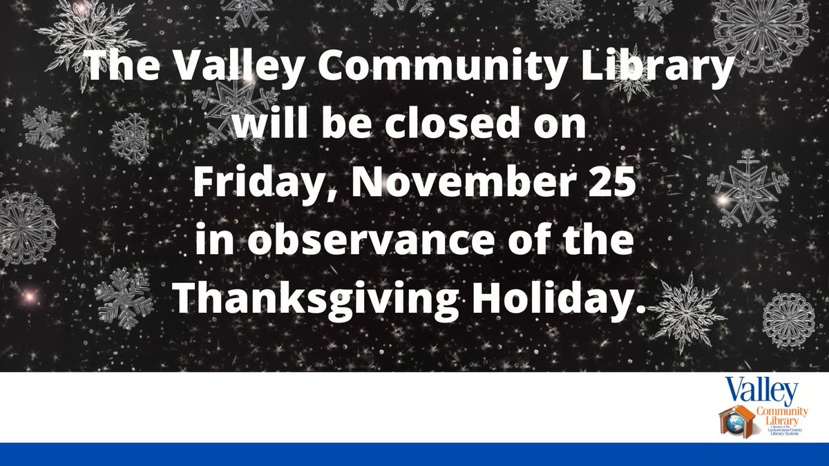 ValleyLibrary's tweet image. 