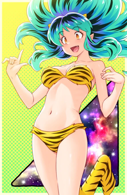 せっかくなのでラムちゃん描いた。 