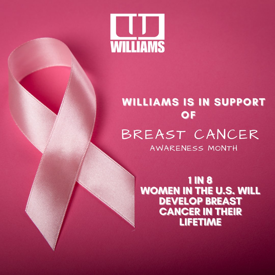 WISGRP's tweet photo. Williams is in support of Breast Cancer Awareness Month !

#October #breastcancerawareness https://t.co/CGRlVxdBAa
