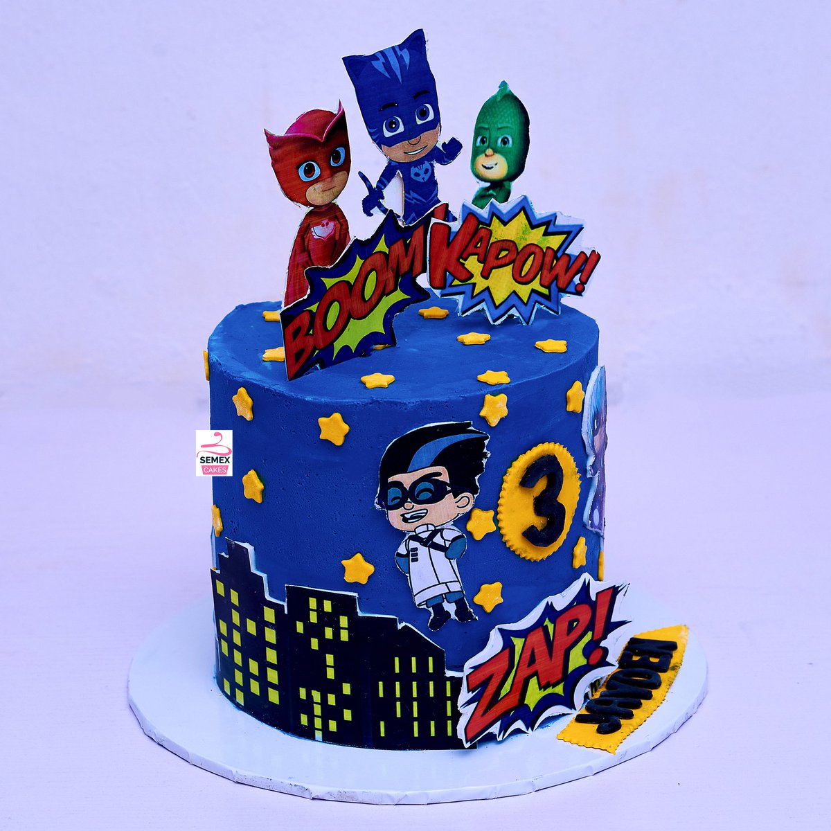 I_am_semex's tweet photo. Pj mask ๐บ themed cake.
Happy Birthday, Jayden @king_ifi
Cake: Semex Cakes
#buttercreamcake #buttercream #Pjmaskcake #pjmask #chocolatecake #chocolate #vanillacake #vanilla #Lagosbaker #Sangobaker #naijabaker #semexcakes #semexcakes2022 https://t.co/NTu4FASXe4