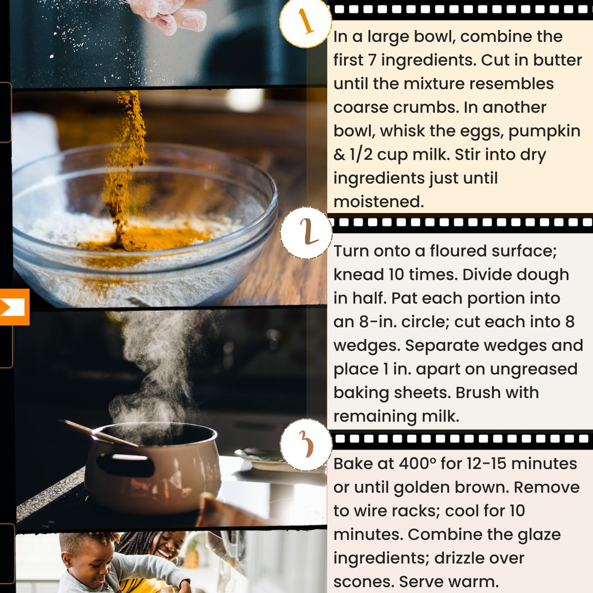FitQuid's tweet photo. 20 days until Halloween, 1 easy Halloween recipe every day 🦇

An old recipe originating from Scotland back in 1513, pumpkin scones are my favorite afternoon snack to go with a cup of black coffee 🎃

#halloween #spooky #horror #october #art #spookyseason #pumpkin https://t.co/7n0jvDdxOe