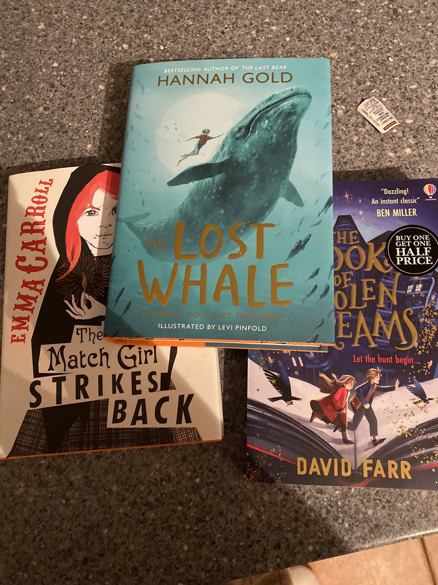Might have accidentally stumbled into a bookshop today. I know I already have a queue lined up for @HGold_author Lost Whale and can’t wait to share it with my class!
