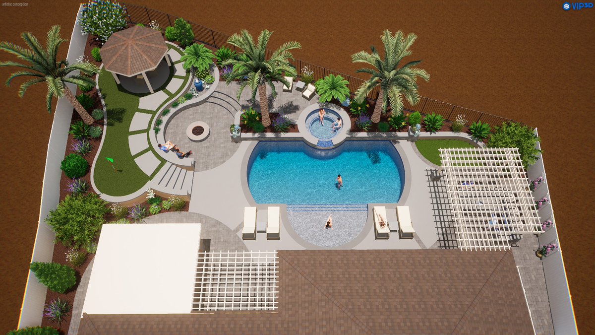 BellaTerraYards's tweet image. Happy Friday, everyone! Check out one of our latest designs! 

#landscapedesign #freeformpool #moderndesign #structurestudios #frontyard #pooldesign #outdoorliving #infinitypool #outdoorfireplace #modernlandscape