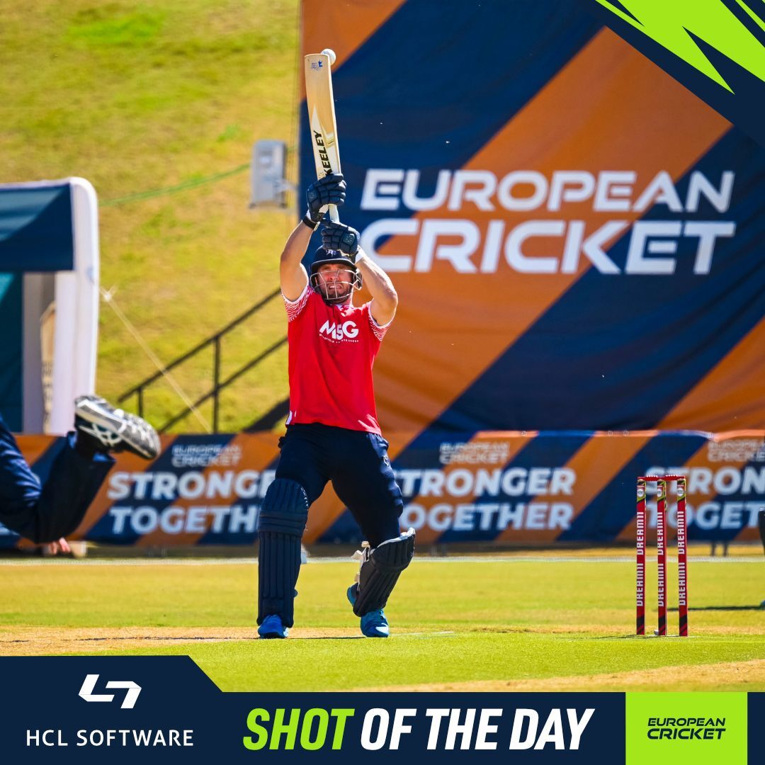 EuropeanCricket's tweet photo. HCL Software Shot of the Day
@HCLSoftware
#EuropeanCricketChampionship #ECC22 #CricketinSpain #ShotoftheDay https://t.co/Xhp0MsaeCh