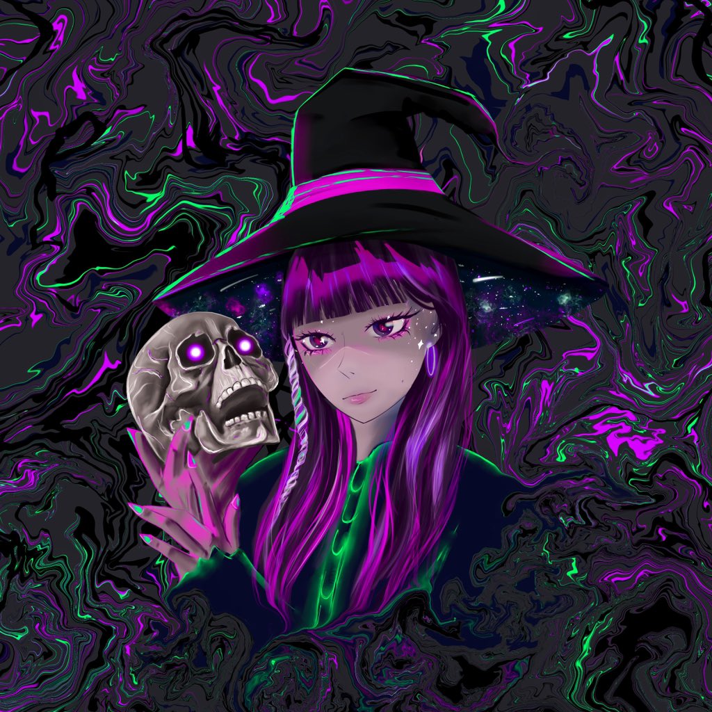 sofiyawiart's tweet photo. NEW AGirl 💀

Kasumi 🌙

Kasumi loves Halloween, she contacts the netherworld to communicate with lost souls. 

0.03 $ETH 

https://t.co/dy6rdYPRKt https://t.co/j7BcRlAESV