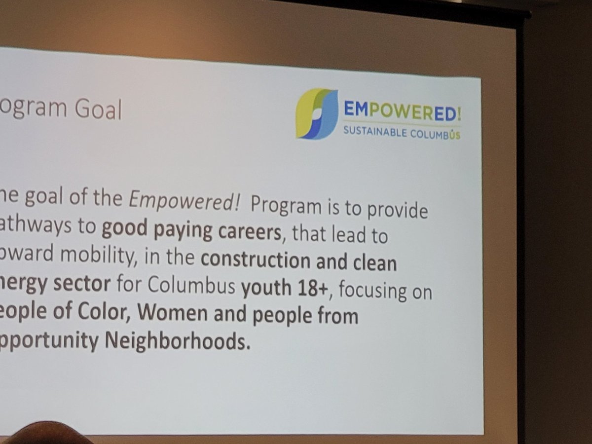 OHUrbanCounties's tweet photo. KUDOS to our member agency @IMPACTCA as lead partners with Sustainable Columbus to create energy-focused career opportunities for residents while impacting climate change. @MORPC #MORPCSummit22 https://t.co/6fhrdHGb79