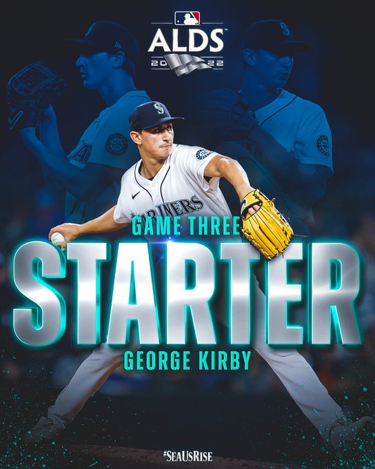 Game Three Starter George Kirby graphic