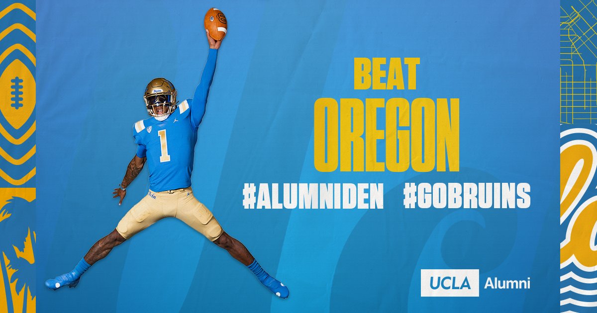 UCLA_Alumni's tweet image. Join your local #Bruins as they host @UCLAFootball Game Watch Parties in your area. Come root for your favorite team along with other #Bruin faithful as they play against Oregon on Saturday, Oct. 22. Find your local Game Watch Party here: ow.ly/2Rz130srkAn. #GoBruins