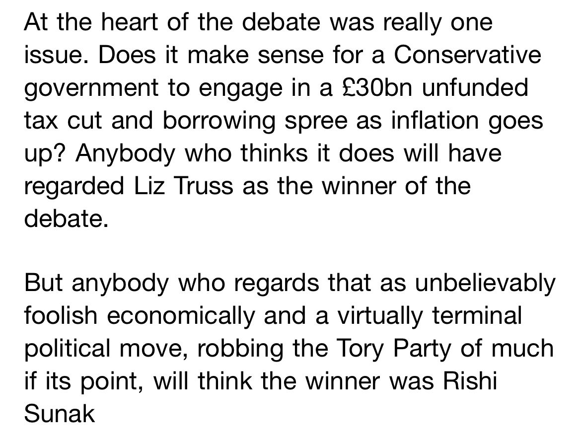 Dannythefink's tweet photo. My judgement on who won the early candidate debate back in mid July. https://t.co/11WtNFNk3v