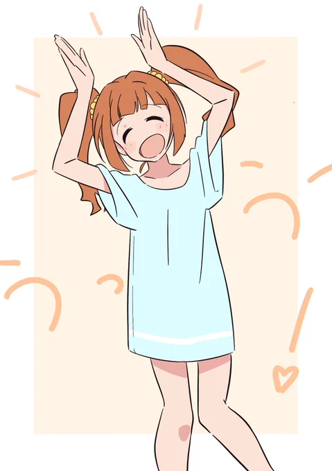 でっかいTシャツ着た高槻やよいちゃん 