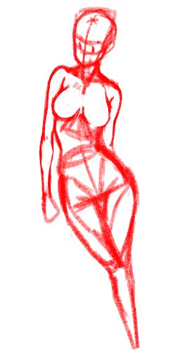 素体練習今日も素体を描きました( ˘ω˘ )ずっと気になってて研究してました別の素体ですが…やっぱり下半身の比率とバランスが悪いのが気になった部分でした 