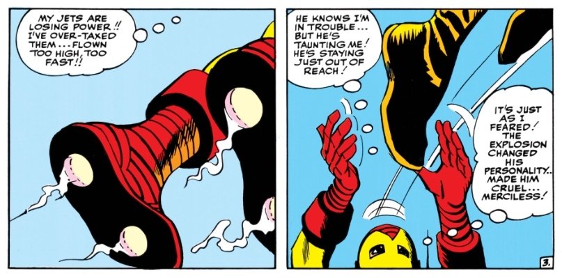 Cronicas_Marvel's tweet photo. A ver, hemos presenciado cómo Thor se volvía contra la humanidad por un martillazo en el cogote. Esto no es nada.
Iron Man tiene problemas más inmediatos, ya que sus jets se quedan sin energía.
Ángel pasa de él y Tony se da cuenta que "ha pasado lo que sospechaba" (¿?) #TOS49 https://t.co/8Yu2S49KkN