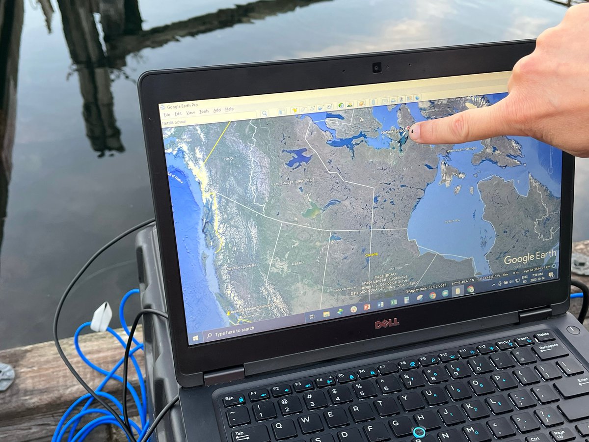 BamfieldMSC's tweet image. #BMSCLive is streaming to Netsilik School in Taloyoak, Nunavut, Canada today!