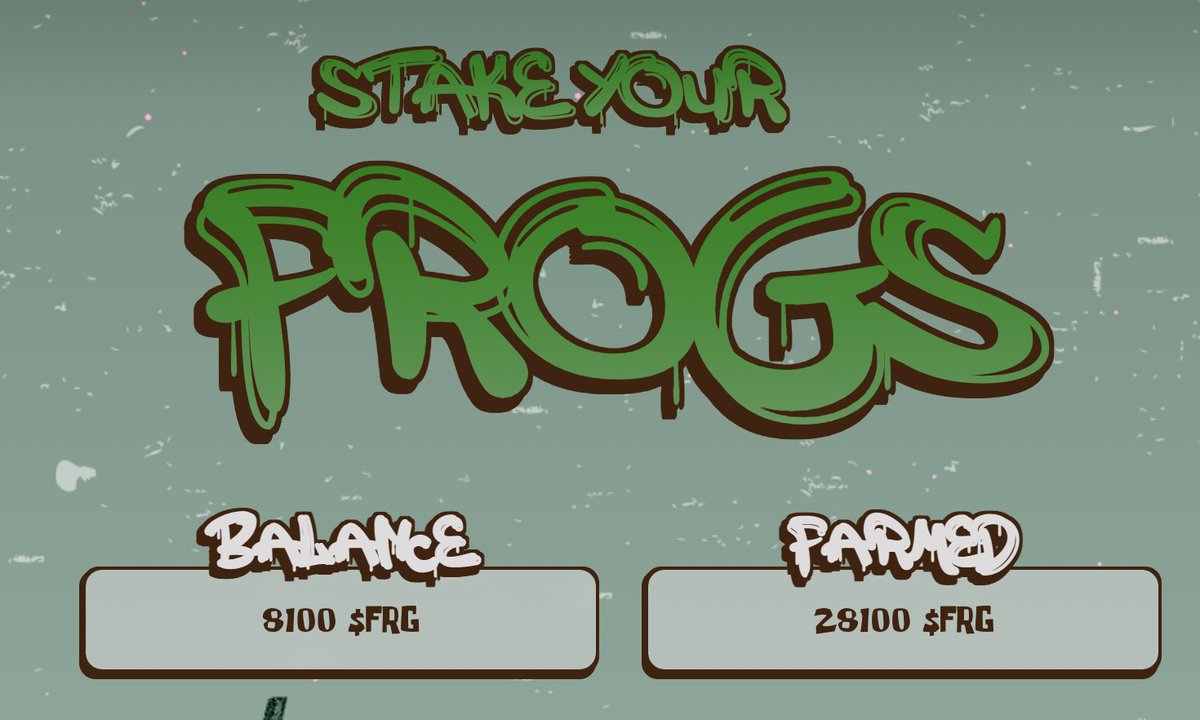 In case you are wondering, this is what generational wealth looks like

<a href="/ThePlagueNFT/">The Plague Of Frogs 🐸</a> will ascend as one of the winners from this bear market

Thanks <a href="/allgaseth/">CBG $GRIND TIME 🐸👀 (dream/acc)</a> for reminding me to check my $FRG

In <a href="/Pons_ETH/">Pons Asinorum</a> we trust 🐸🐸🐸