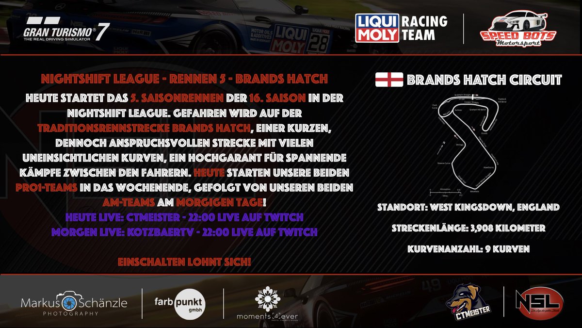 speed_bots's tweet photo. Race Day in Brands Hatch 🏁🏴󠁧󠁢󠁥󠁮󠁧󠁿

Einschalten lohnt sich! ❤️🖤 https://t.co/UaYqp4ZUGi